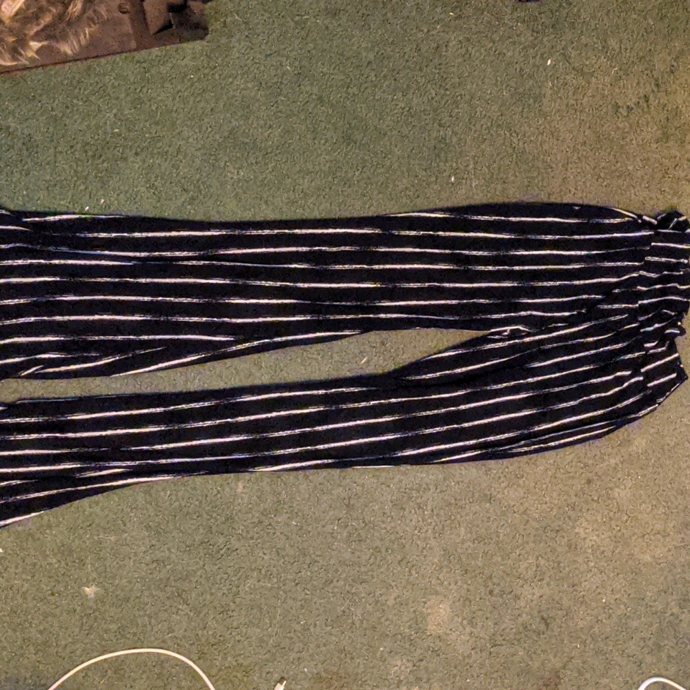 Vertical stripped leggings